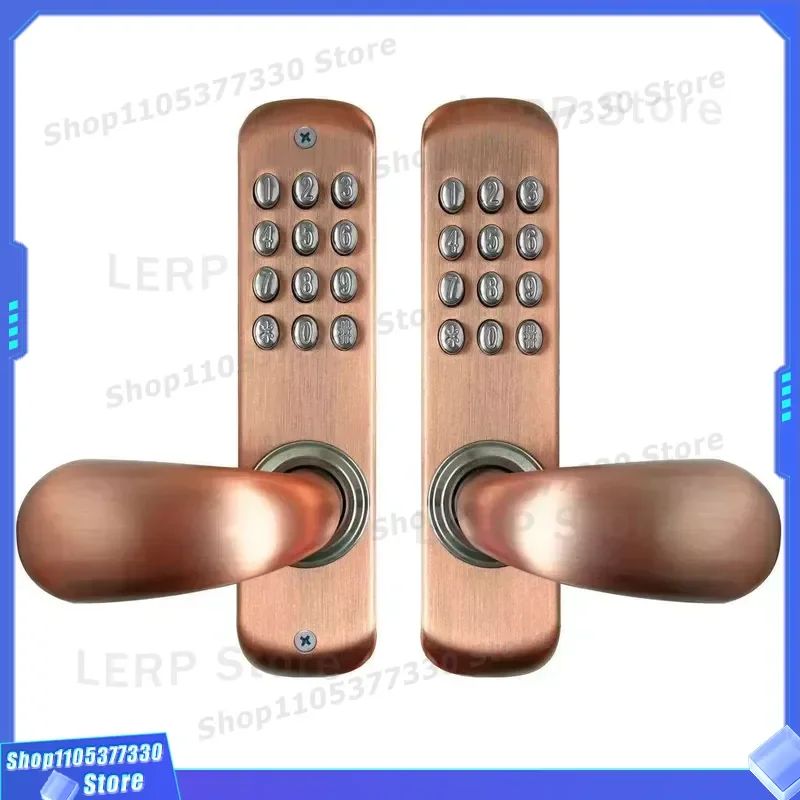 Heavy Duty Stainless Steel Mechanical Combination Lock Adjustable Handle Waterproof for Wooden Door 16.3x11x7.3cm Security