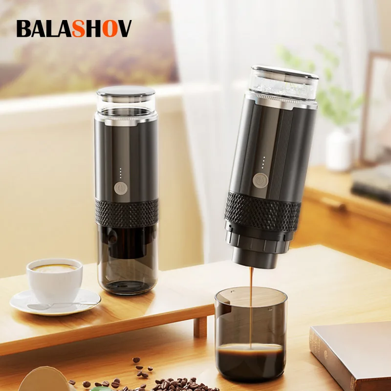 Portable Coffee Machine Coffee Maker Electric Capsule Ground Coffee Brewer Fit For Coffee Powder and Coffee Capsul Suitable