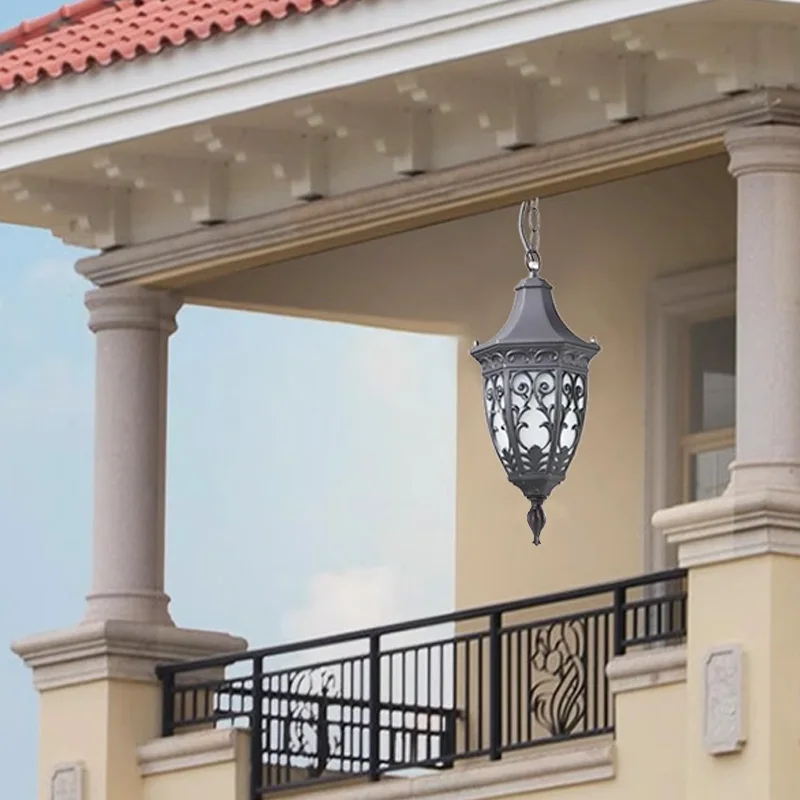 Outdoor Waterproof European Style Indoor Corridor, Courtyard Corridor, Pavilion, Garden Pendant Light