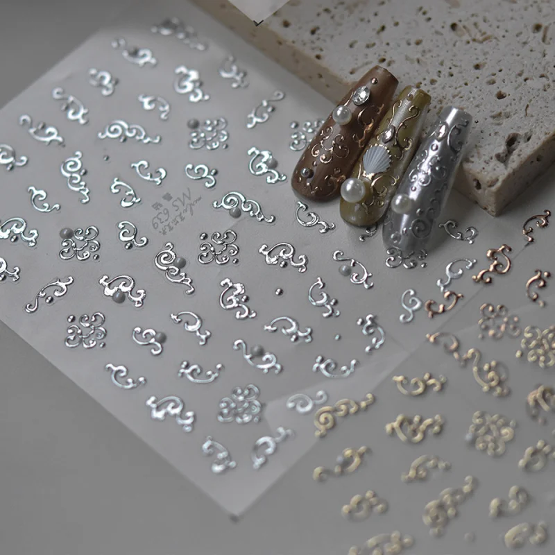 【Meow.Sensei】tomoniCrystal Diamond Nail Stickers insCooperation Style Nail Stickers Factory Wholesale Totem PatternMS639