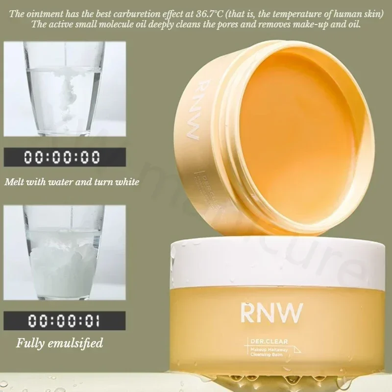 RNW-Crème démaquillante à l'huile d'orange, produit cosmétique de beauté, soin de la peau, yeux, visage, émulsion à l'eau douce