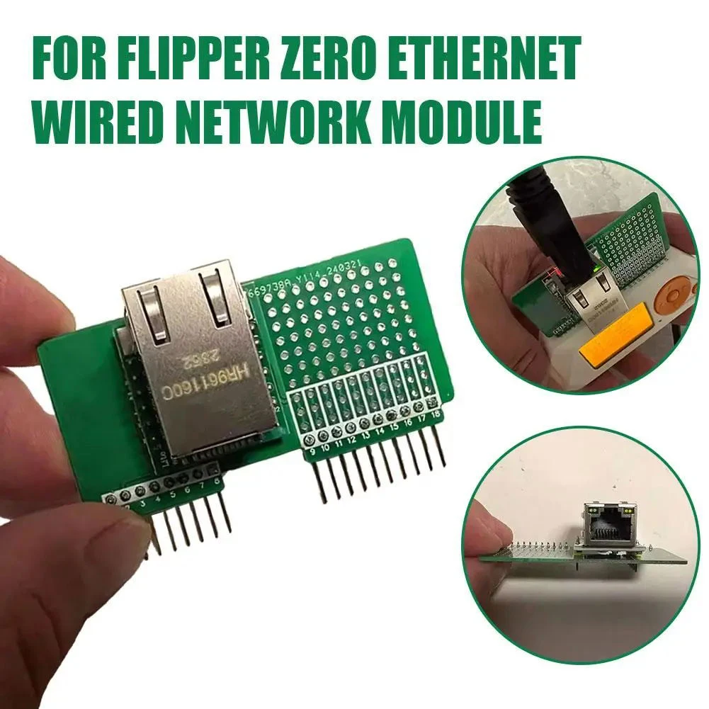 

Проводной сетевой модуль для Flipper Zero Ethernet, тестовый модуль проводной сети для игровых аксессуаров Flipper Zero