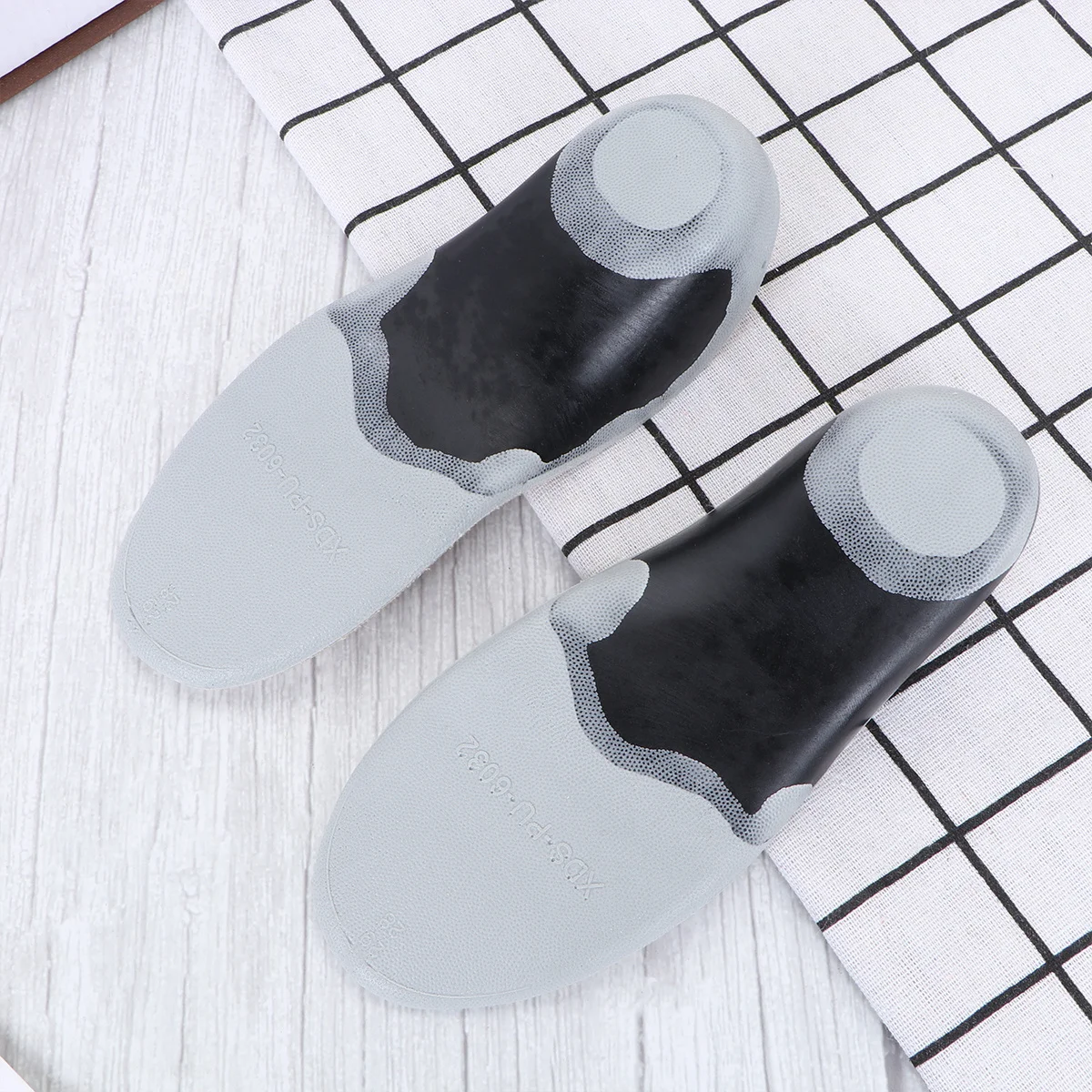 

Kids Orthotic Insoles 22-23 Grey PU Arch Support Inserts for Flatfoot Plantar Fasciitis Pain Relief Breathable Anti-Slip Foot