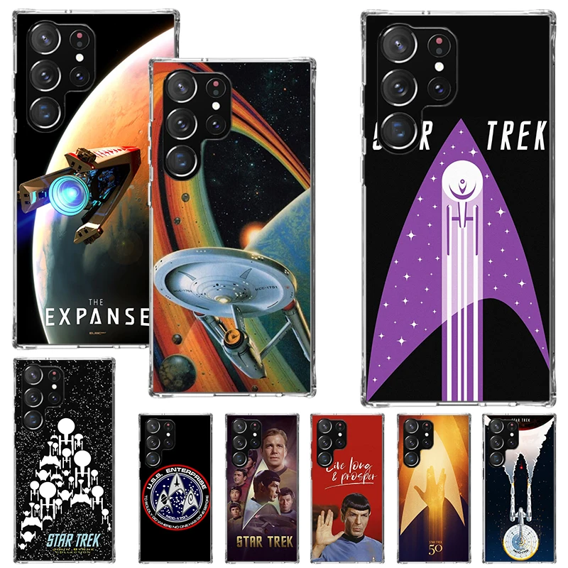 Star Movie T-Trek Print Soft Case for Samsung Galaxy S25 S24 S23 S22 Ultra S21 Plus S20 FE Phone Shell S10 + Pattern Cover