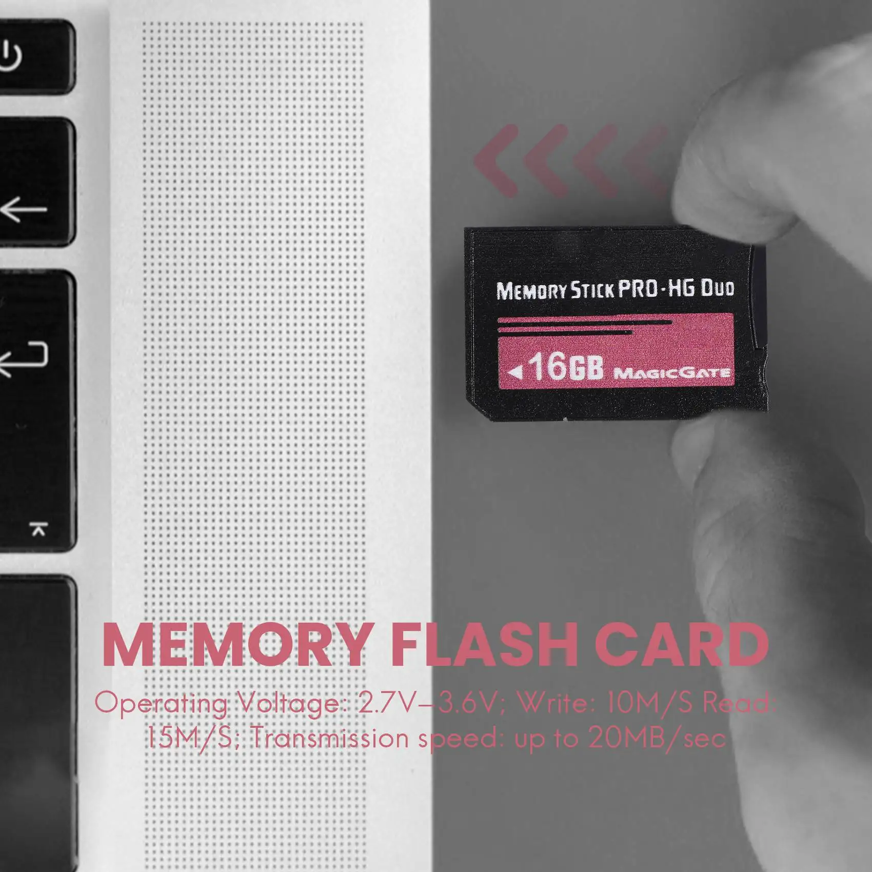 Cartão flash MS Pro Duo HX Memory Stick de 16 GB para câmera Sony PSP Cybershot