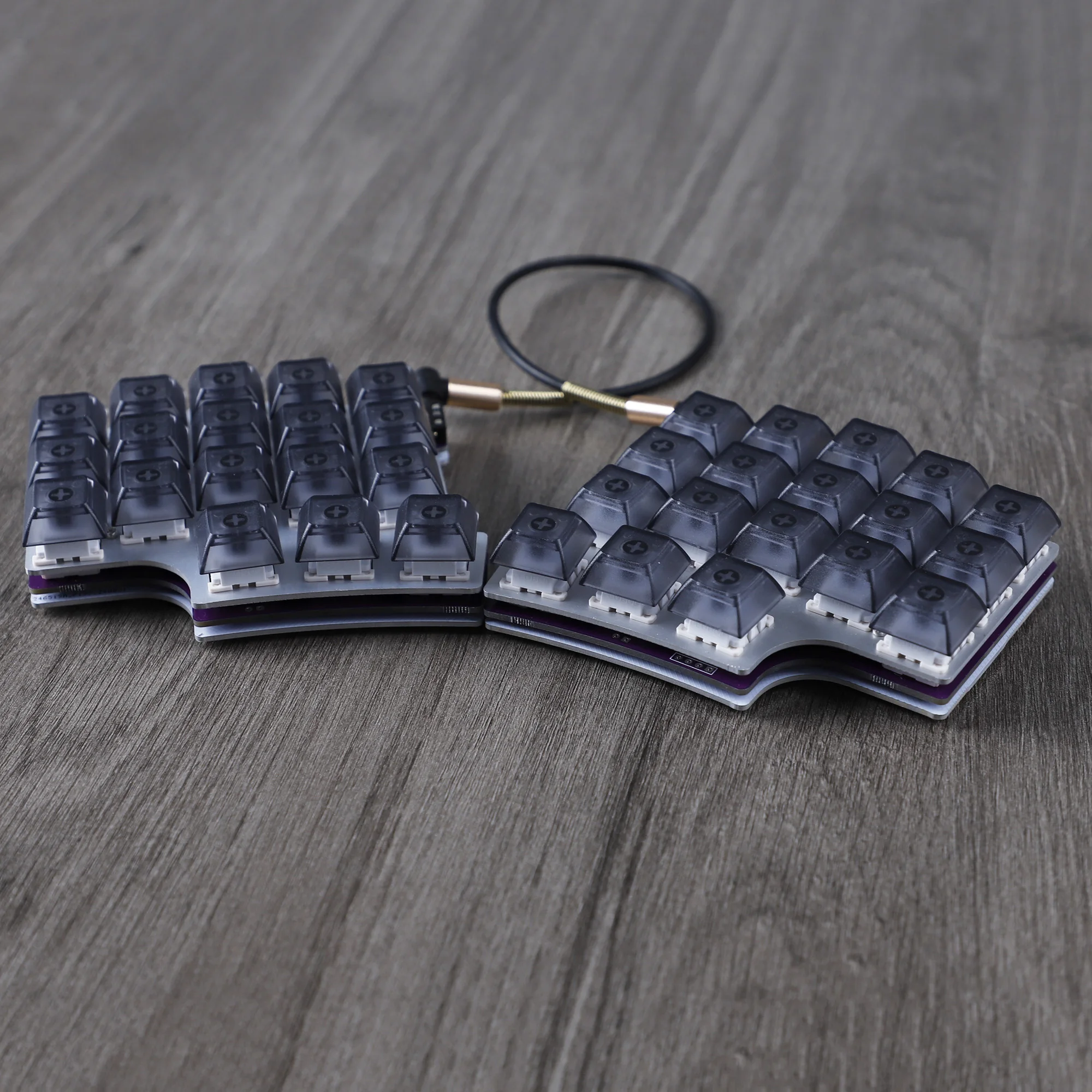 YMDK DSA Profile Transparent Keycap Set Blank Black Clear ABS Keycaps Set For Ergo Ergodox Planck Preonic Lily 58 Keyboard