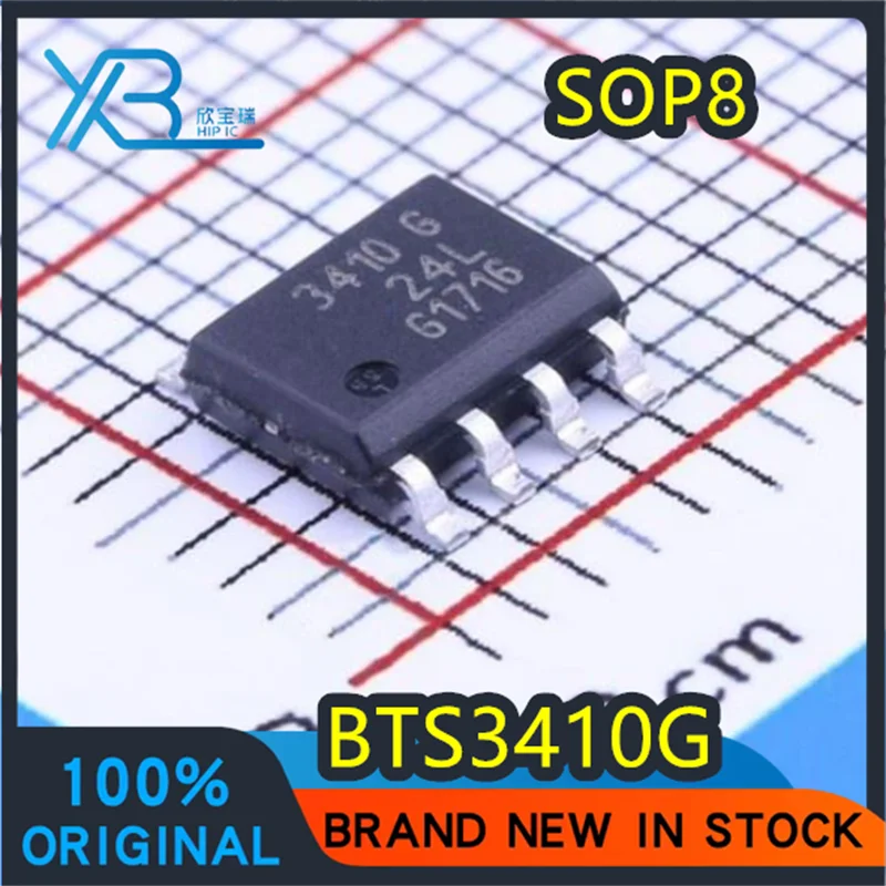 

(10/100 pieces) BTS3410G BTS3410 SMD SOP-8 3410G Brand new authentic power switch chip spot electronics IC