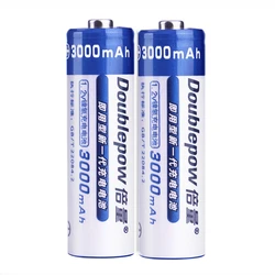 2pcs/lot Original 1.2v 3000mAh AA rechargeable battery Ni-MH rechargeable battery microphone special AA rechargeable battery