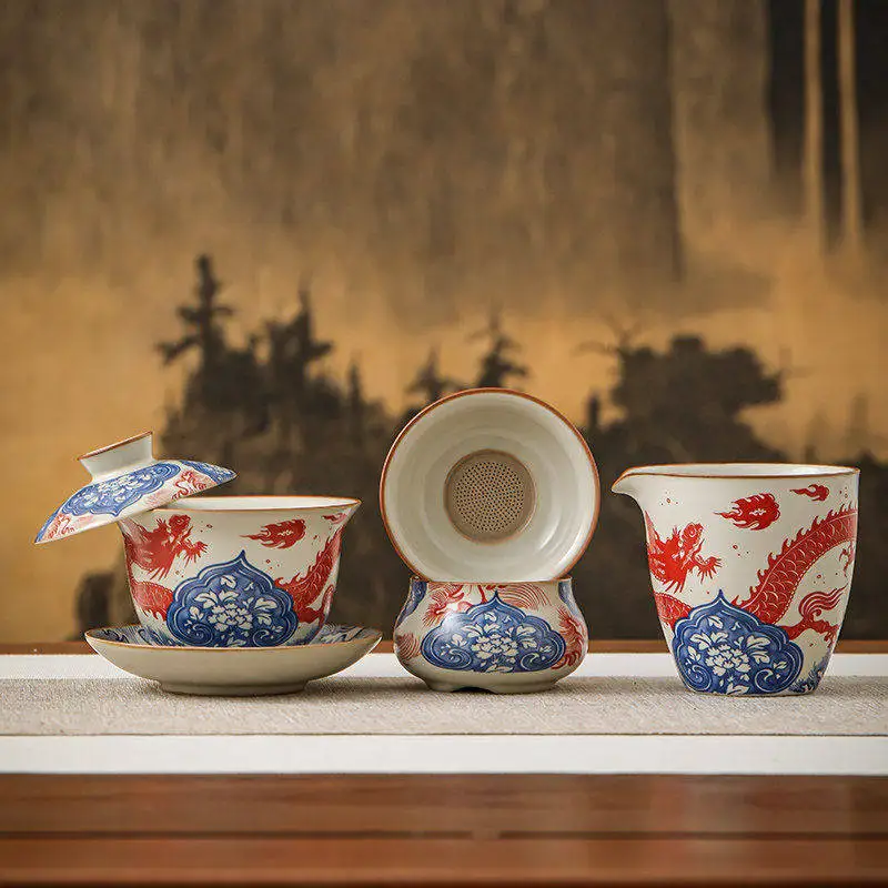 

Yuan Dynasty Ceramic Tea Strainer Tea Set Accessory One-Piece Tea Brewing Filter Net Device Public Cup Tea Pouring Device