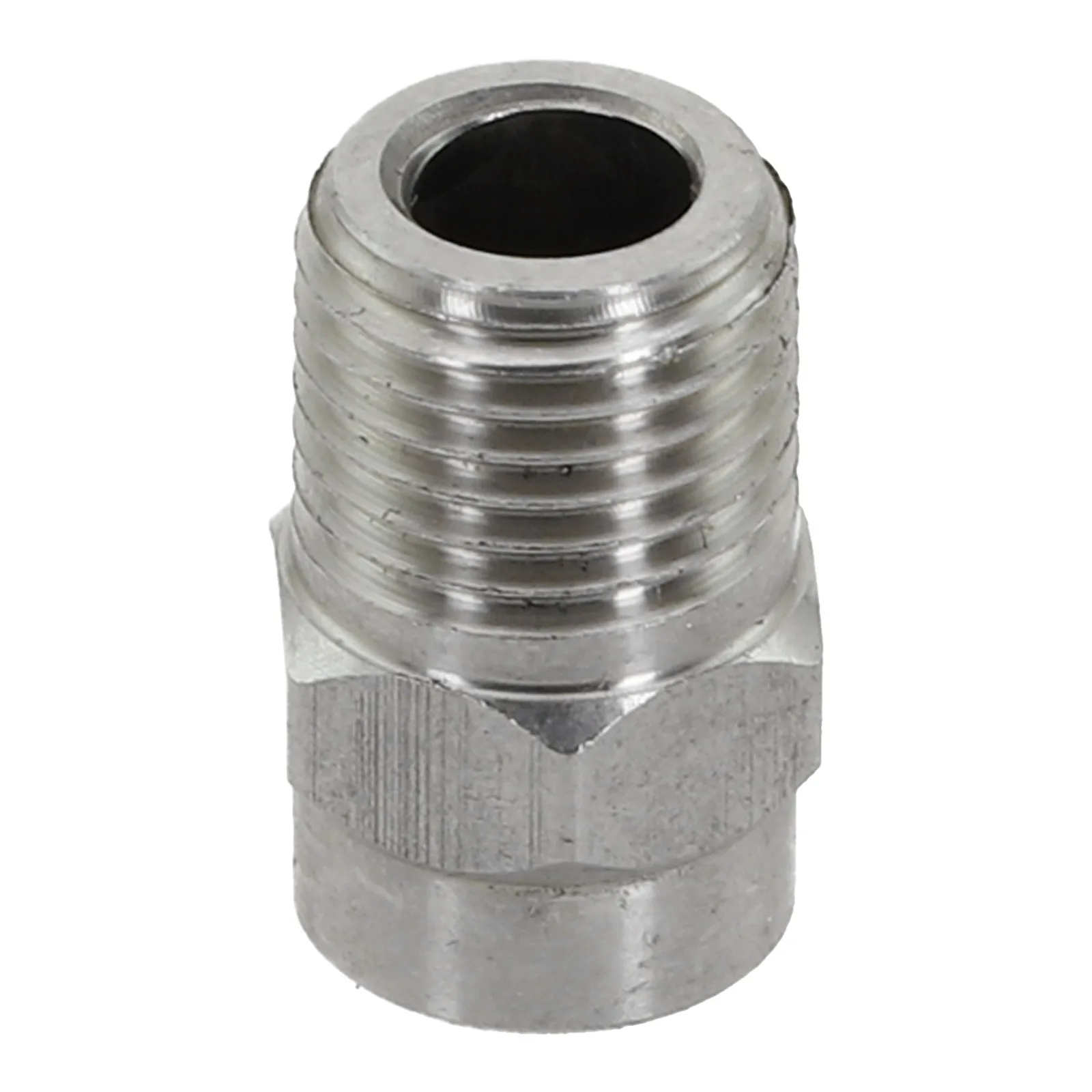 Thread Spray Nozzle 4000 PSI Floor Scrub Brush Silver 1 4 Male NPT Spiral Nozzle Pressure Washer Undercarriage Brush