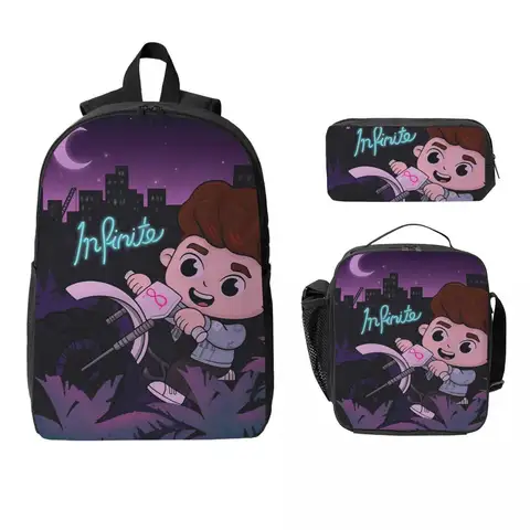 Caylus Backpack Student Boys Girls BookBag School Bag Computer Shoulder Bags 3ps Insulated Lunch Bag Pencil Case