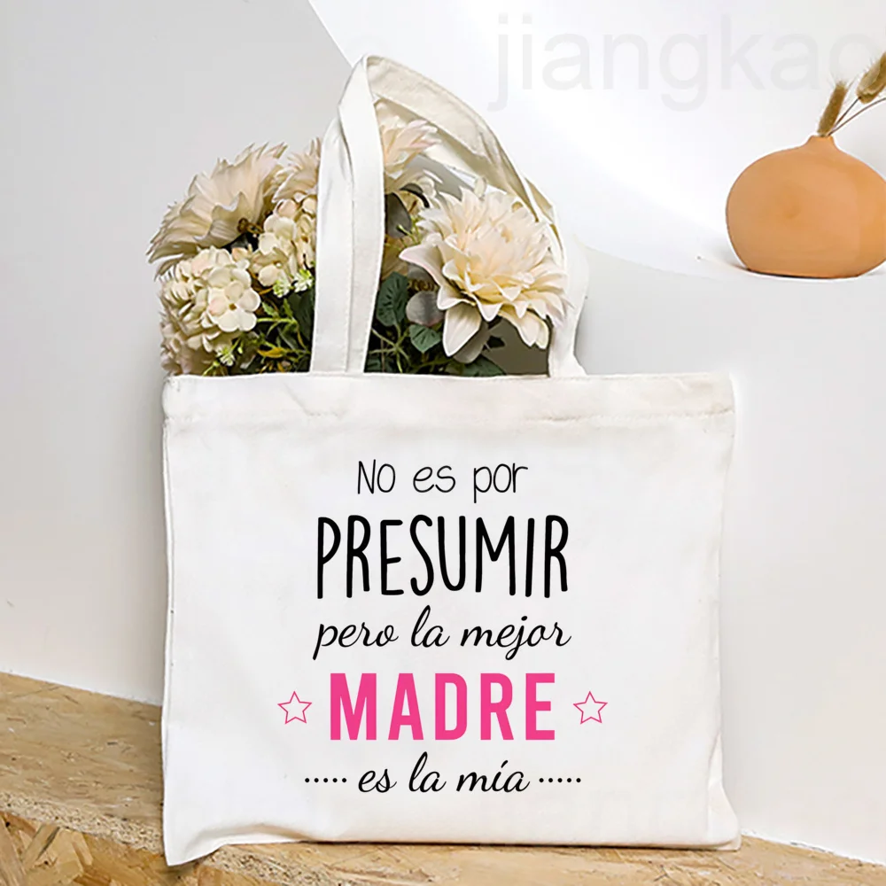 Not To Show Off But The Best Godmother Grandmother Printed Women Tote Bag Shopping Bags Female Shoulder Bag Abuela Madrina Gift