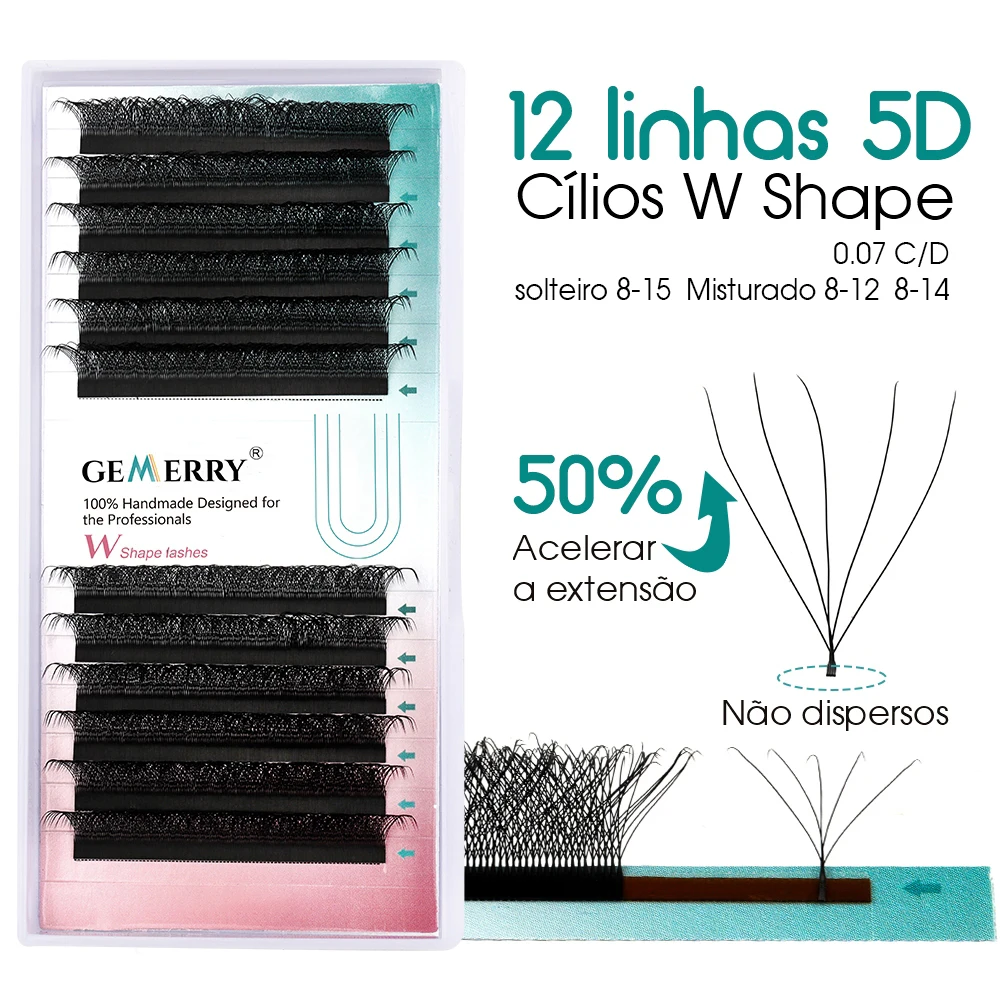 GEMERRY 5D W Shape Eyelash Ext - Eyelash Extension Volume Styles 评论和价格