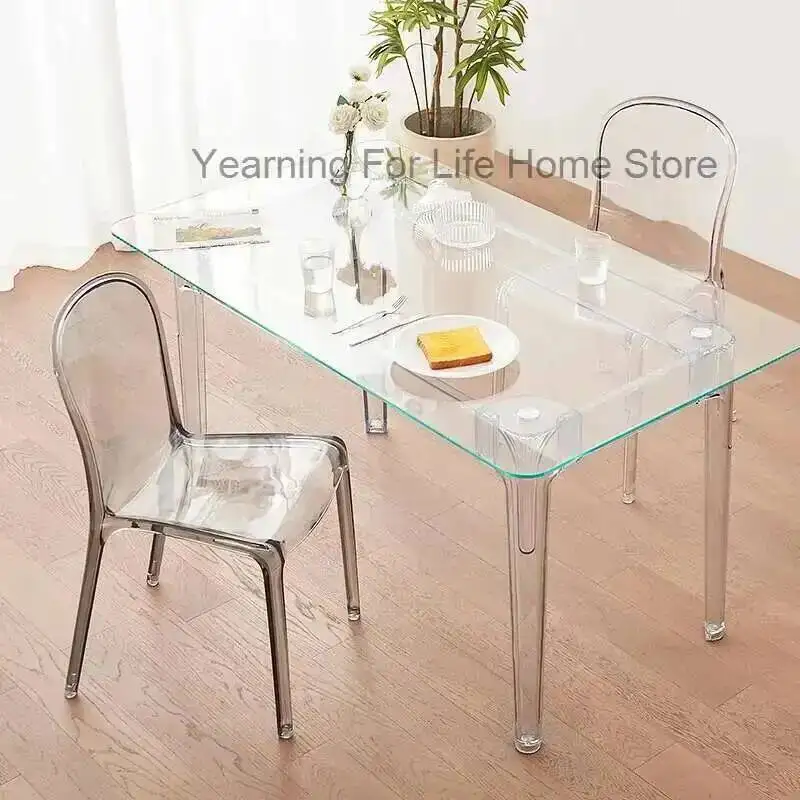Transparent Throne Dining Nordic Chairs Luxury Modern Designer Dining Chairs Accent Comfortable Sillas Lounge Suite Furniture