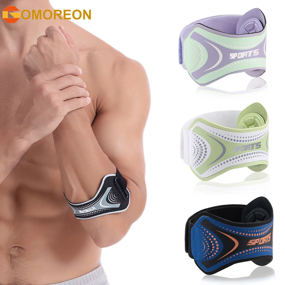 

Ортопедический бандаж для локтя (теннисный локоть) для мужчин и женщин, с подушечкой, для тенниса и гольфа, 1 шт.