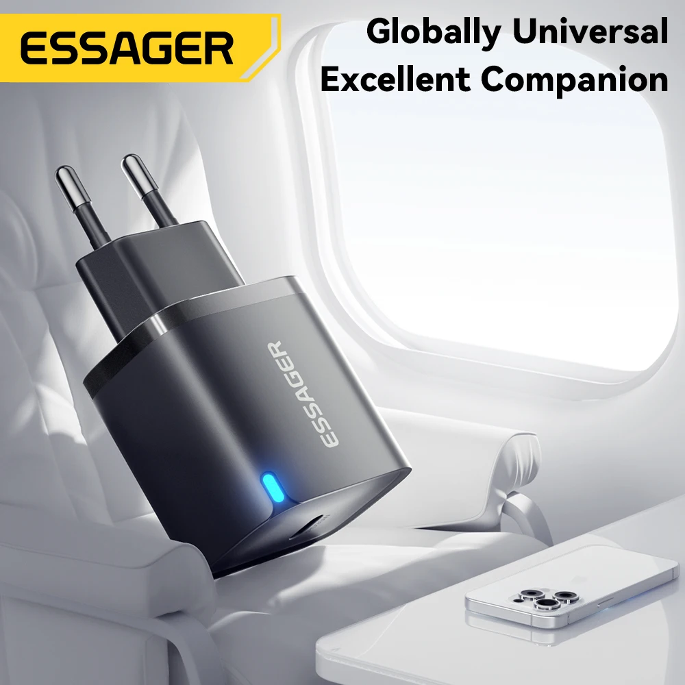 Caricatore Essager 30W tipo C PD 3.0 Caricatore USB C per iPhone 16 15 14 Pro Samsung Huawei Xiaomi Tablet iPad Air Pro Caricatore per telefono
