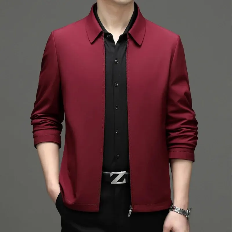 

8907-T-Summer short-sleeved Customized suit men's trend Korean version of solid color bottoming