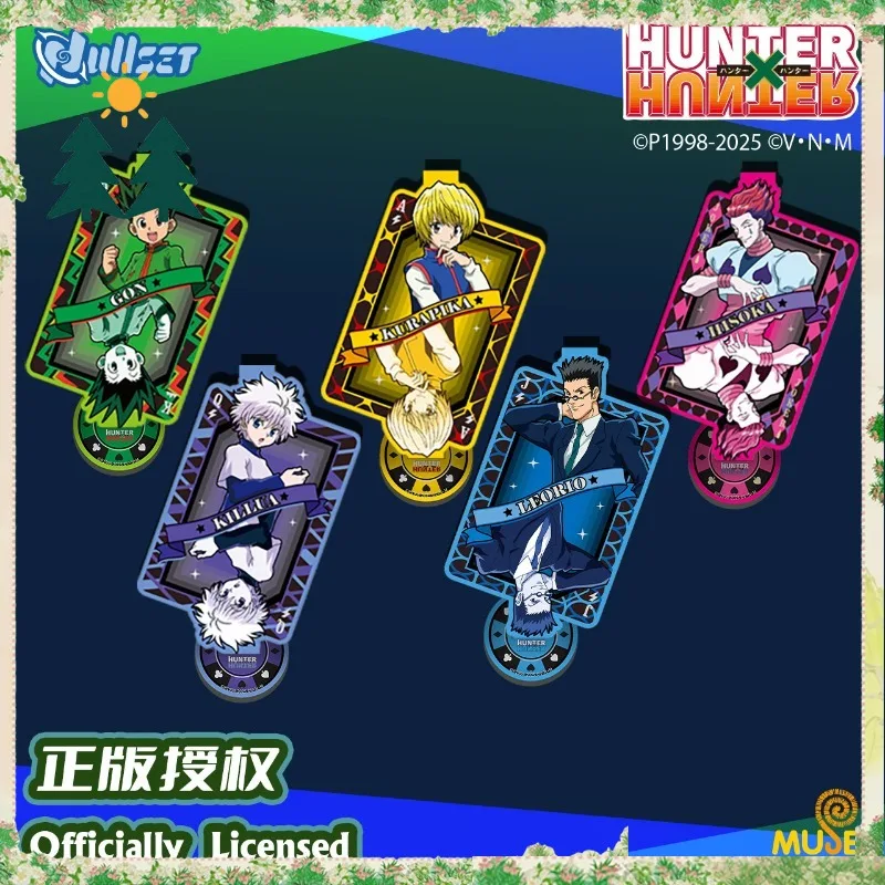 Original Nullset Hunter × Hunter Killua Soporte Acrílico de Medio Cuerpo, Llavero, Figura Coleccionable de Anime de Gon, Juguete de Escritorio, Regalo para Niñas y Niños