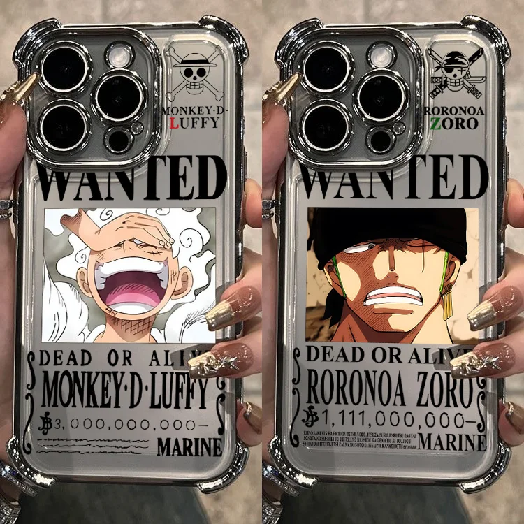 Hot Anime One Piece Plating Phone Case For Samsung S26 S25 S24 S23 S22 S21 S20 FE Note20 Edge Plus Ultra 4G 5G Anti Fall Airbag