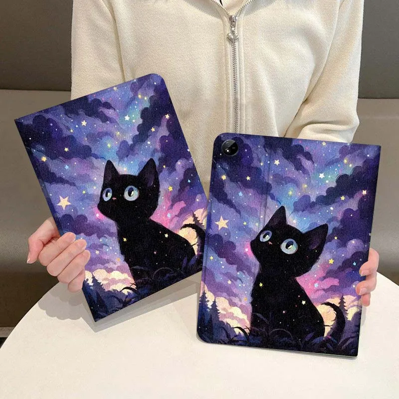 

Anime Cat Cute Art Tablet Case For Vivo IQOO Pad Air Pad3 IQOO Pad5 Pad2 Pad3 SE Pro 11.5 12.1 12.3 13 Inch