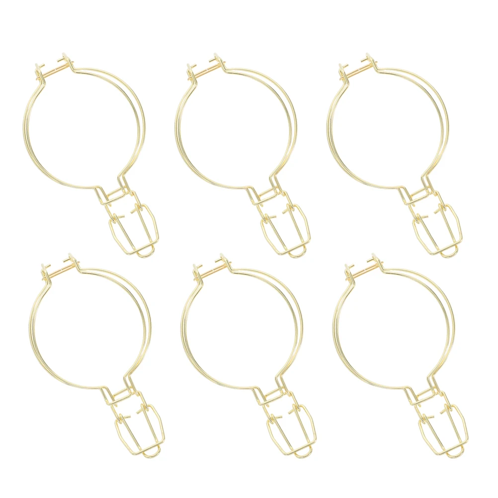 

6Pcs Metal Wire Lock Buckles For Mason Jars Sturdy Portable Jar Sealing Accessories Home Restaurant Food Storage Organization