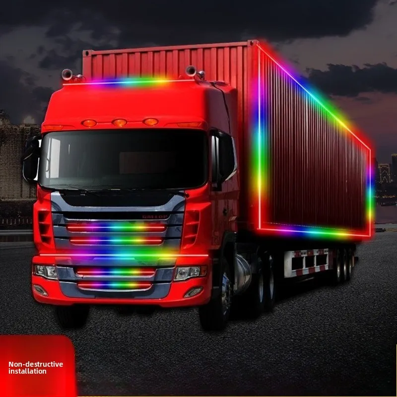 

24V truck LED ribbon, lighting colorful atmosphere, lighting, racing lights, night car color lights
