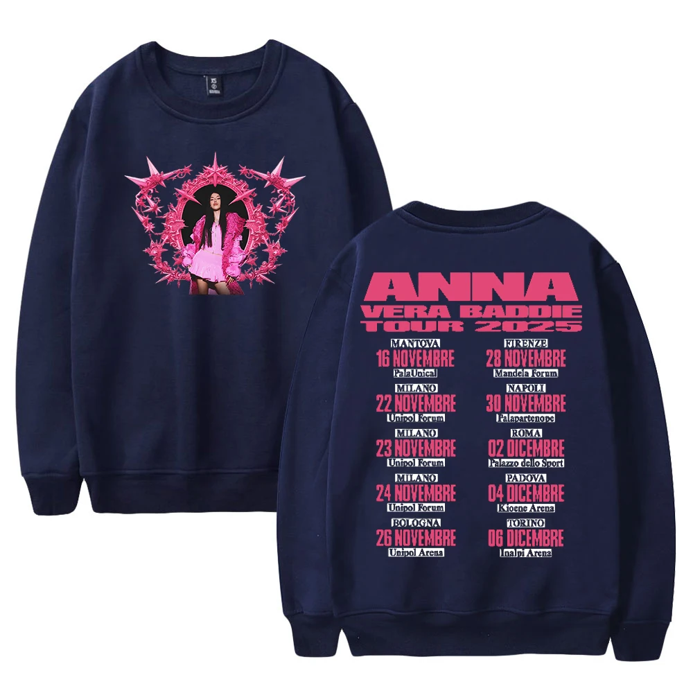 GF آنا فيرا بادي تور 2025 آنا بيبي ميرش Crewneck كم طويل ملابس الشارع الشهير الرجال النساء البلوز بلوزات #5