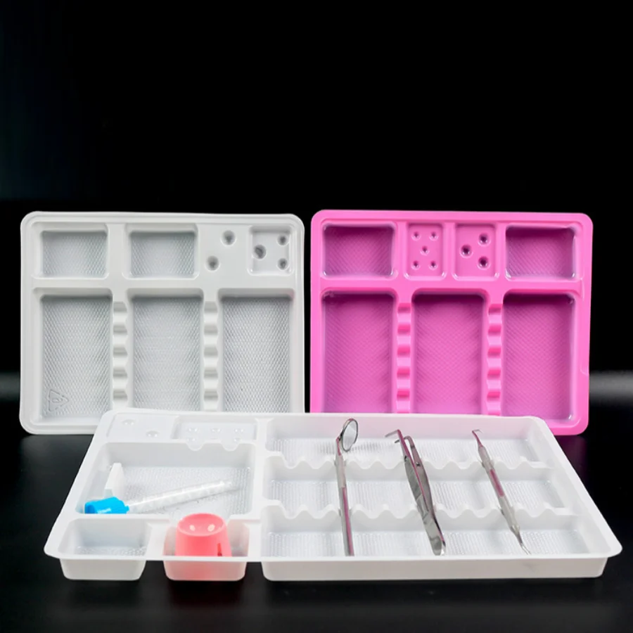 Nail Plastic Tray Tool Tray Storage Tray Dental Oral Equipment Washable Multiple Use Large-capacity Grid Disk Manicure Storage