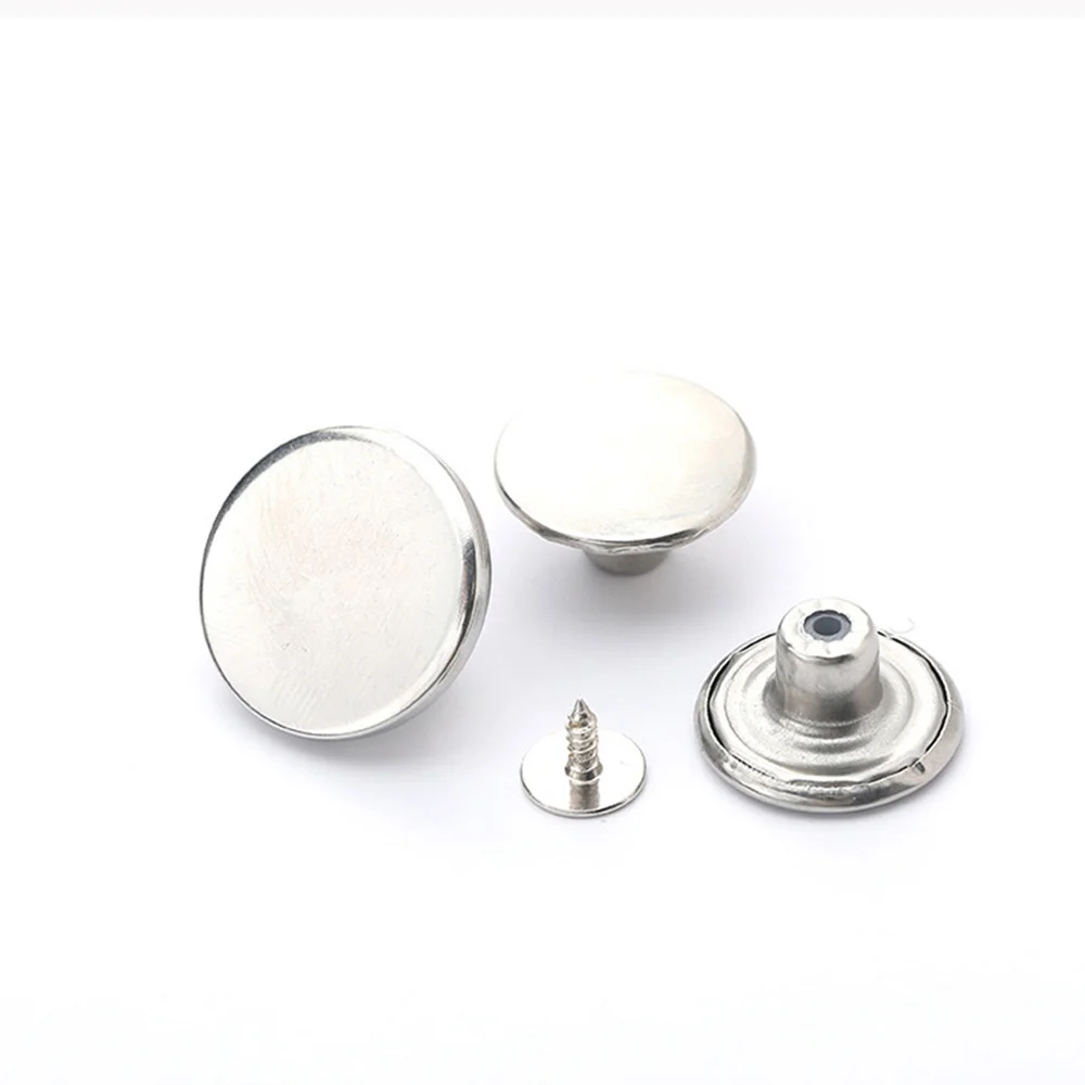 Jeans Buttons Corrosion Resistance Aluminum Alloy Sewing Accessories Pants Buckles Screw Nail Detachable Repair Kit Stable