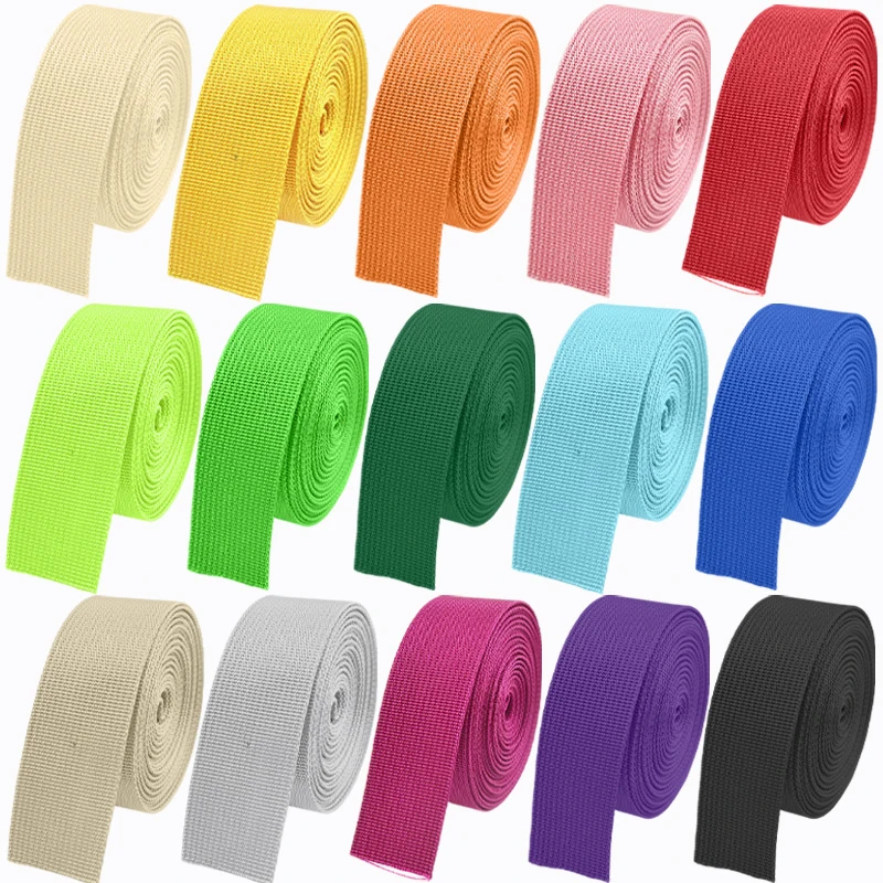

10Meters 20/25/32/38/50mm Nylon Webbing Tape 1mm Thick for Bag Straps Belts Clothes DIY Sewing Accessories Ribbon Material