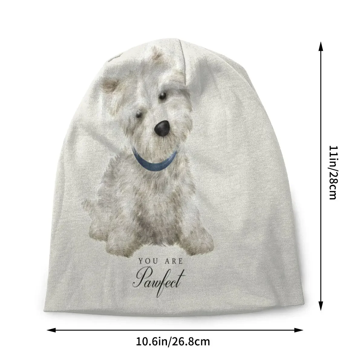 West Highland White Terrier Dog Bonnet Beanie Knitting Hat Men Women Cool Unisex Adult Westie Warm Winter Skullies Beanies Cap