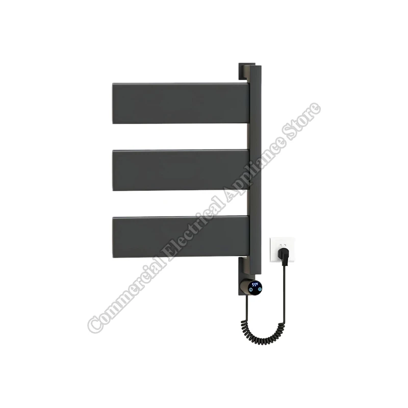 

Вешалка для полотенец с подогревом, умная электрическая вешалка для полотенец с контролем температуры из нержавеющей стали, электрическая вешалка для полотенец с подогревом для ванной комнаты