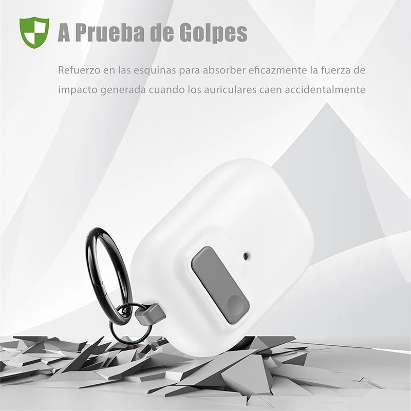 Caso Switch Secure Lock automático, compatível com AirPods Pro, 2ª, 1ª geração, capa protetora com Apple Air Pods 3, 2