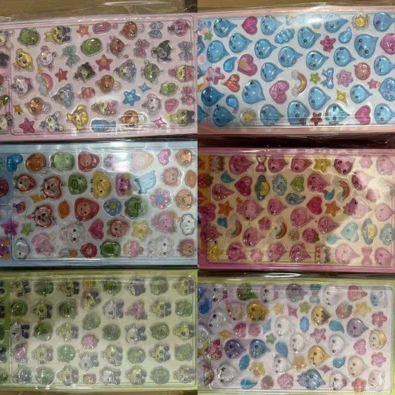 

30 шт. японских наклеек Tamagotchi с тиснением, для декора чехлов для телефонов, милые наклейки для блокнотов, оптом, подарок