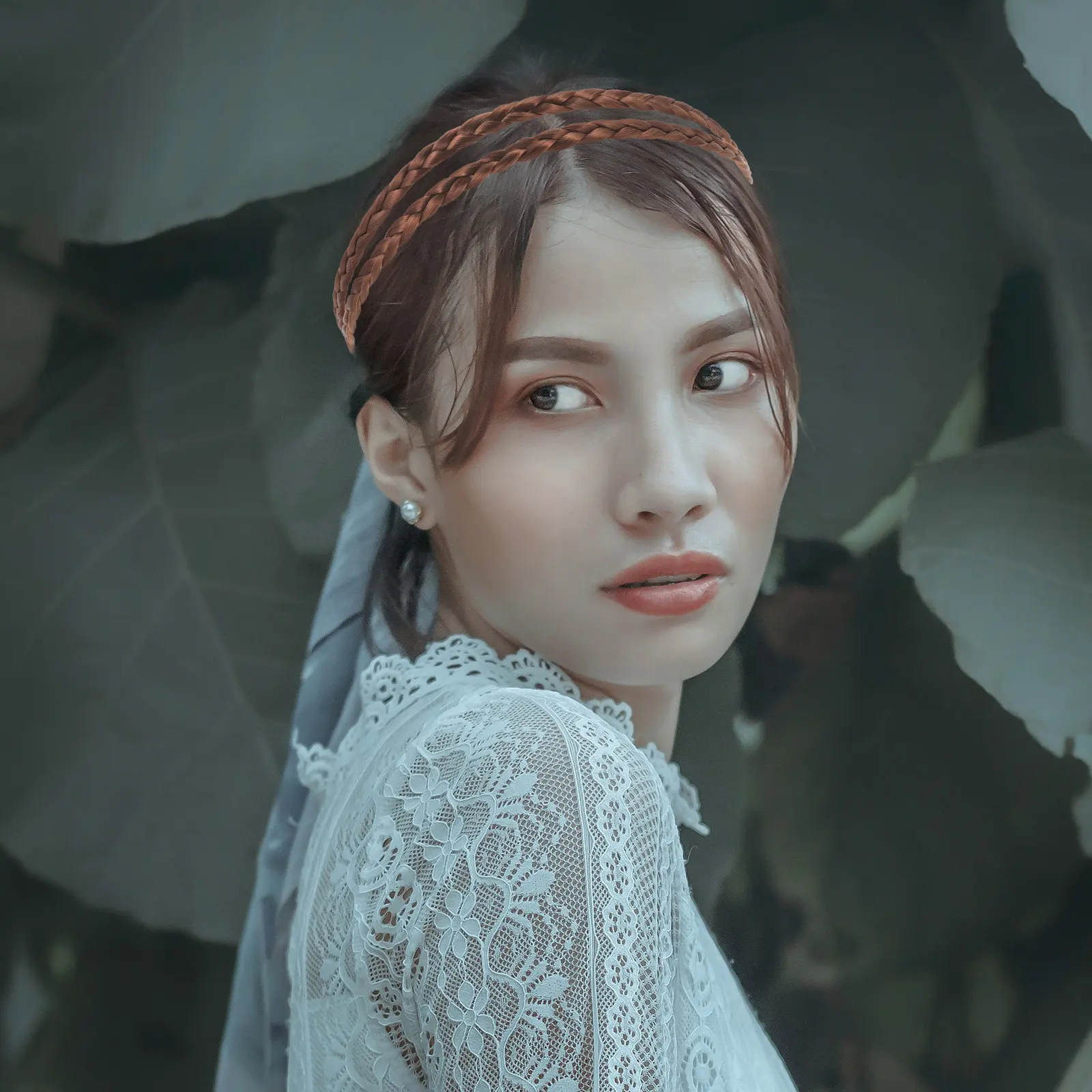 

8Pcs Hairband Braided Headband Lightweight Elastic Braid Hair Jewelry for Daily Wear Face Washing Mask Bathing Party Hair Decor