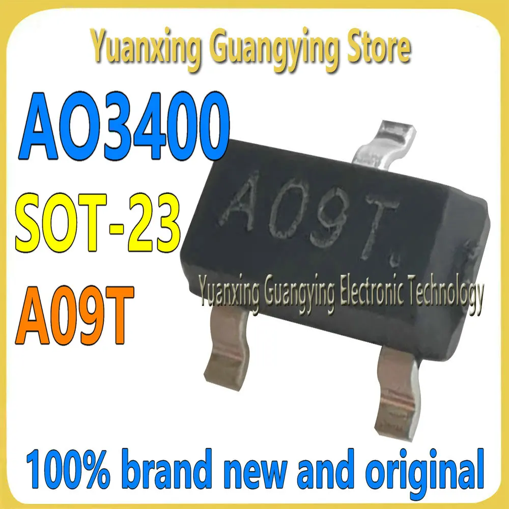 IndustrialMaker AO3400 MOSFET Transistoren – 50 Stück, SOT23, A09T, N-Kanal, Für Schaltungen & Reparaturen