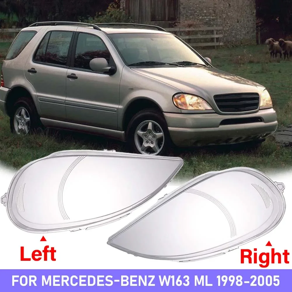 

Car Headlight Cover For 98-05 Mercedes Benz W163 ML320 ML350 ML500 Front Headlight Cover Headlight Transparent Lampshade