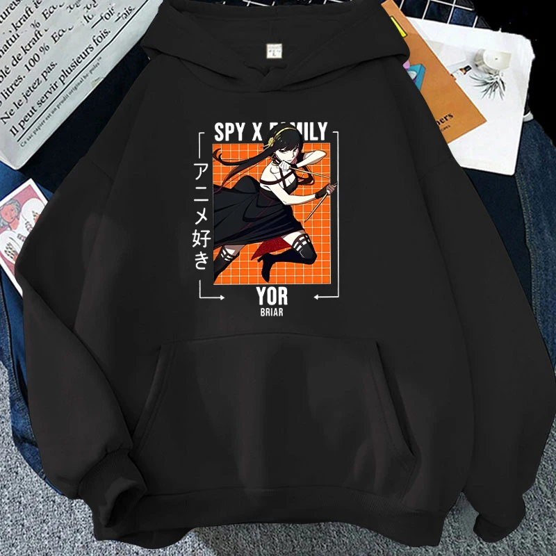 Nuovo divertente anime Yor Forger stampa felpa con cappuccio donna uomo pullover casual felpa personalizzata felpa taglie forti