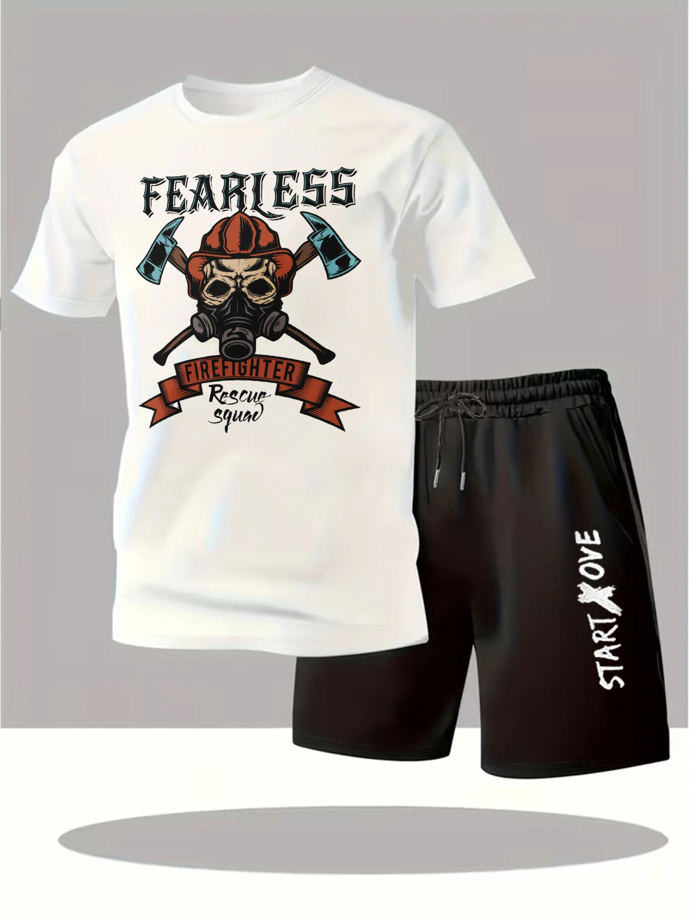 

Мужские комплекты 2025: Новинка! Модный спортивный костюм с коротким рукавом, мужской костюм-чандал, принтованный костюм для мужчин, графический мужской спортивный костюм.