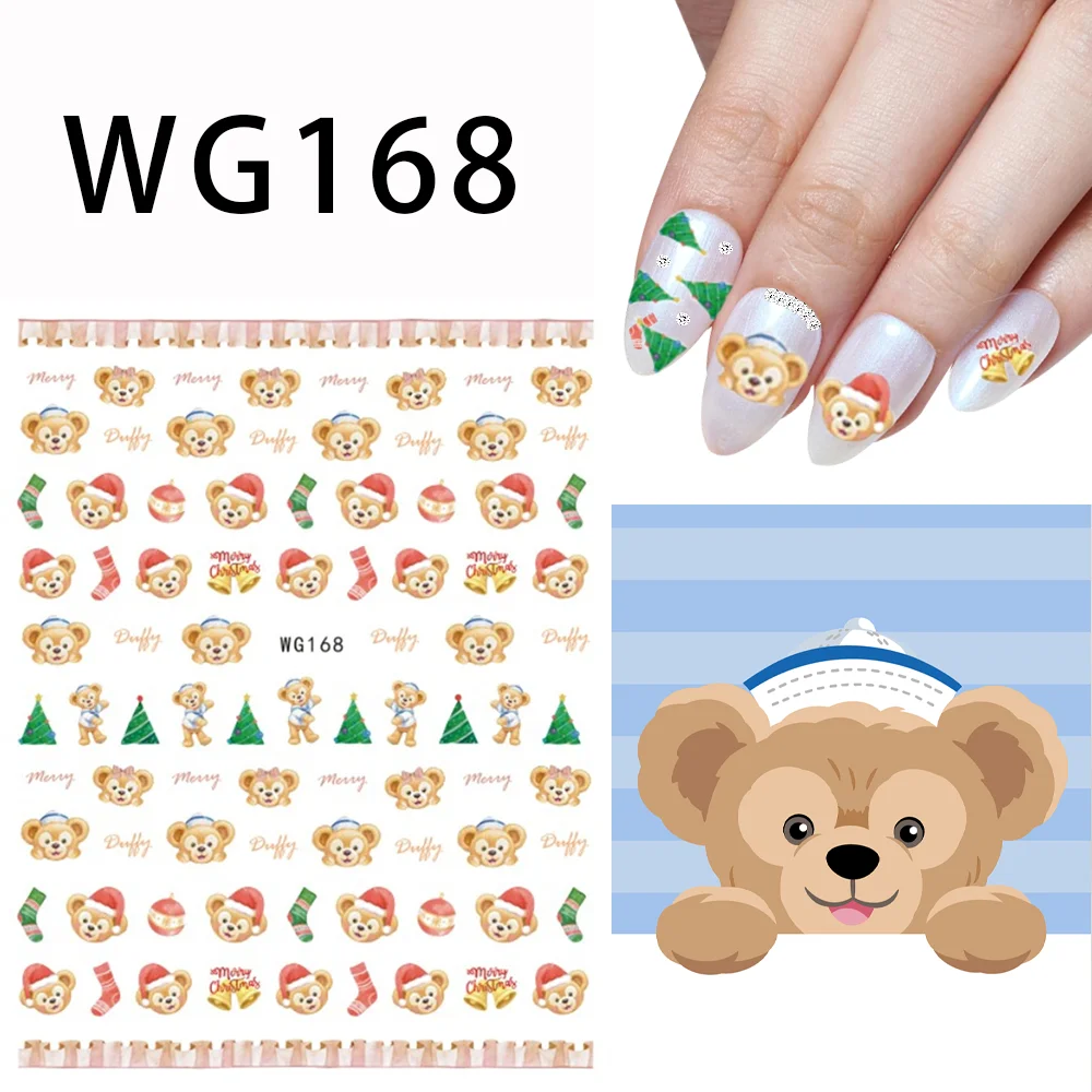 Miniso 3D Disney Cartoon Mickey Nail Sticker Anime Mary Cat The Lion King Toy Story Stickers per unghie forniture per unghie decalcomanie per unghie