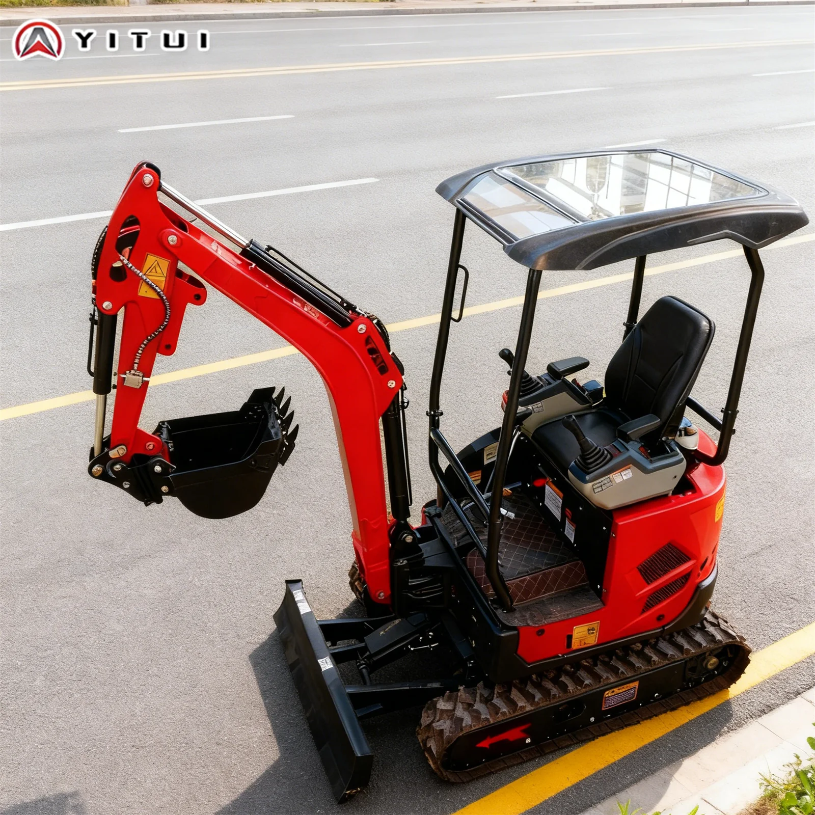 

Factory Direct Small Excavator 3.5 Tons Kubota Engine Crawler Cab Mini Excavator Support Customized