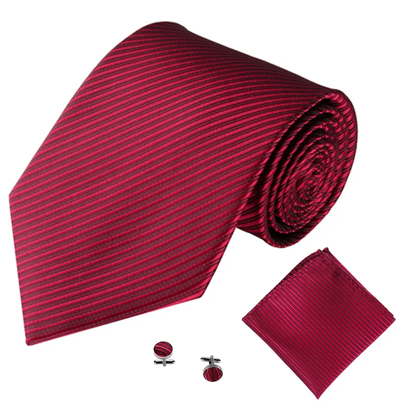 Herren Krawatten Set für Männer Frauen 10cm Hochzeit Accessoires solide Manschetten knöpfe Corba tas Para Hombre Accesorios Hombre Gravatas Masculino