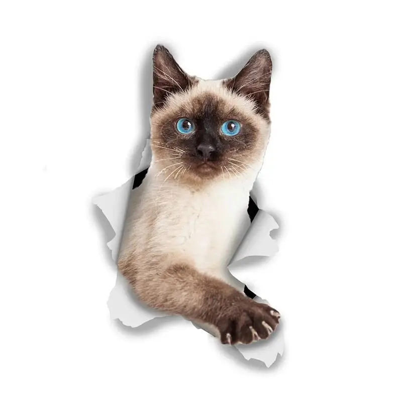 M458 Katze Aufkleber Breakout Siamese Wandaufkleber Home Dekoration Toilette Aufkleber für Schlafzimmer Küche Wohnzimmer Wände Dekor – Detail 3