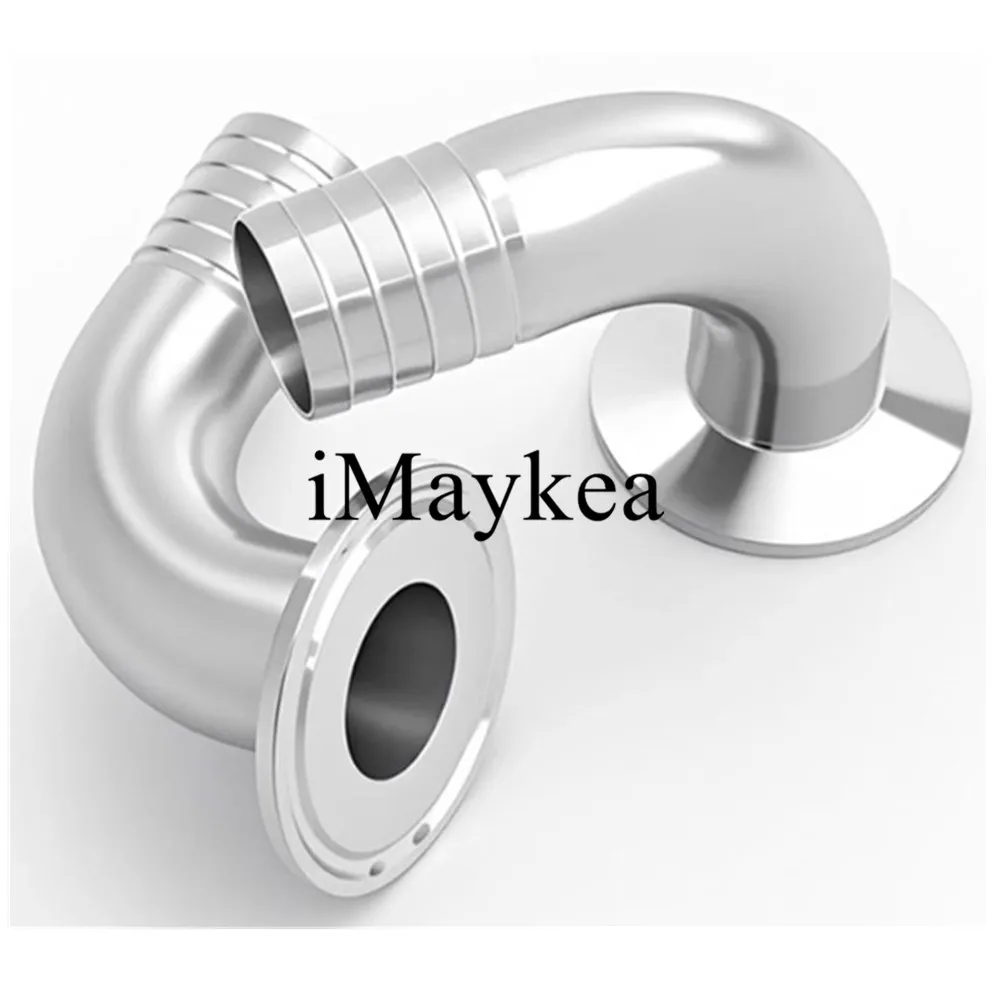 

Санитарный фитинг-угольник 90 градусов из нержавеющей стали 316, 3/4 дюйма (19 мм), Tri-Clamp, внешний диаметр 50,5 мм, с штуцером для шланга