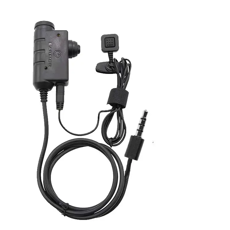 EARMOR tactical headset PTT adapter. Military communication headset PTT, KENWOOD, M2, MOBILE PHONE