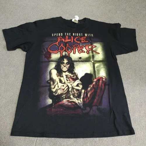 1990s Alice Cooper Basic Unisex T-Shirt Thick Cotton T-Shirt Remake Couple Top Casual and Comfortable Summer Preferred - view 4