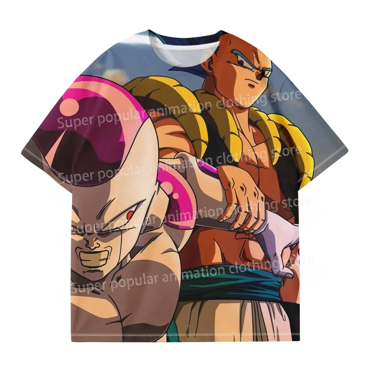 2025 الصيف الرسوم المتحركة فيغيتا فريزا صن وو كونغ ثلاثية الأبعاد الطباعة الرقمية التجفيف السريع تي شيرت الكبار الأطفال قمة الموضة عادية Y2K #1