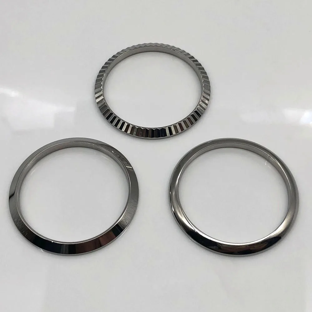 Części do zegarków Polerowana ramka ze stali nierdzewnej pasuje do koperty 36 mm/39 mm