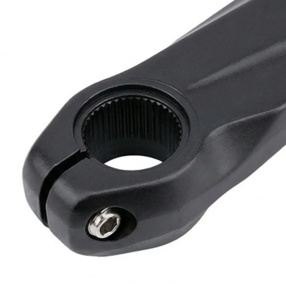 104BCD Black Crankset for Bicycle Featuring Aluminum Alloy Crank Chromoly Axle and Direct Power Transfer Threads