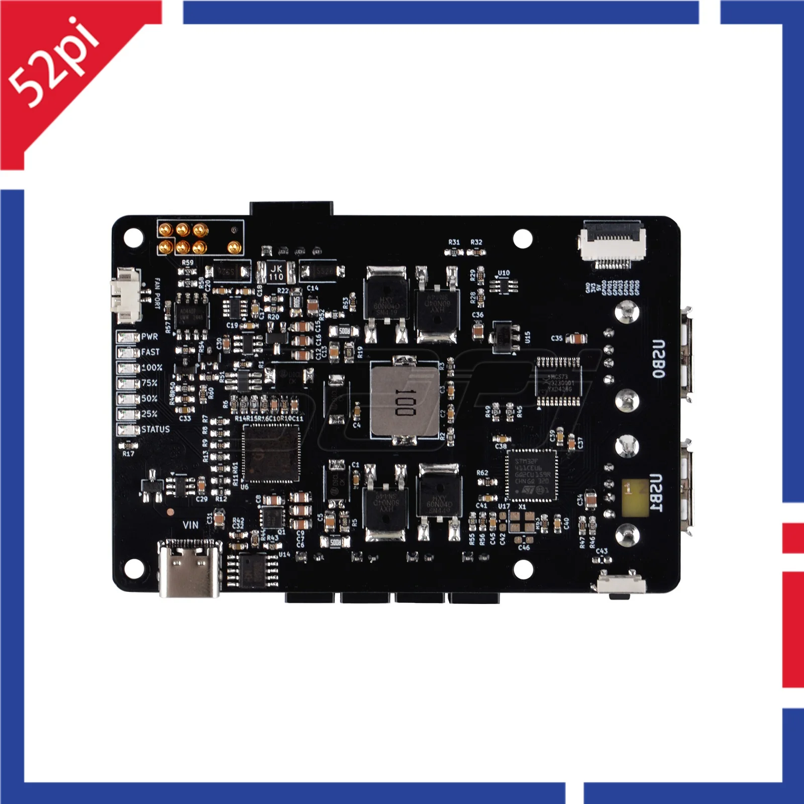 

52Pi UPS Gen 6 power module compatible with Raspberry Pi 5/4B